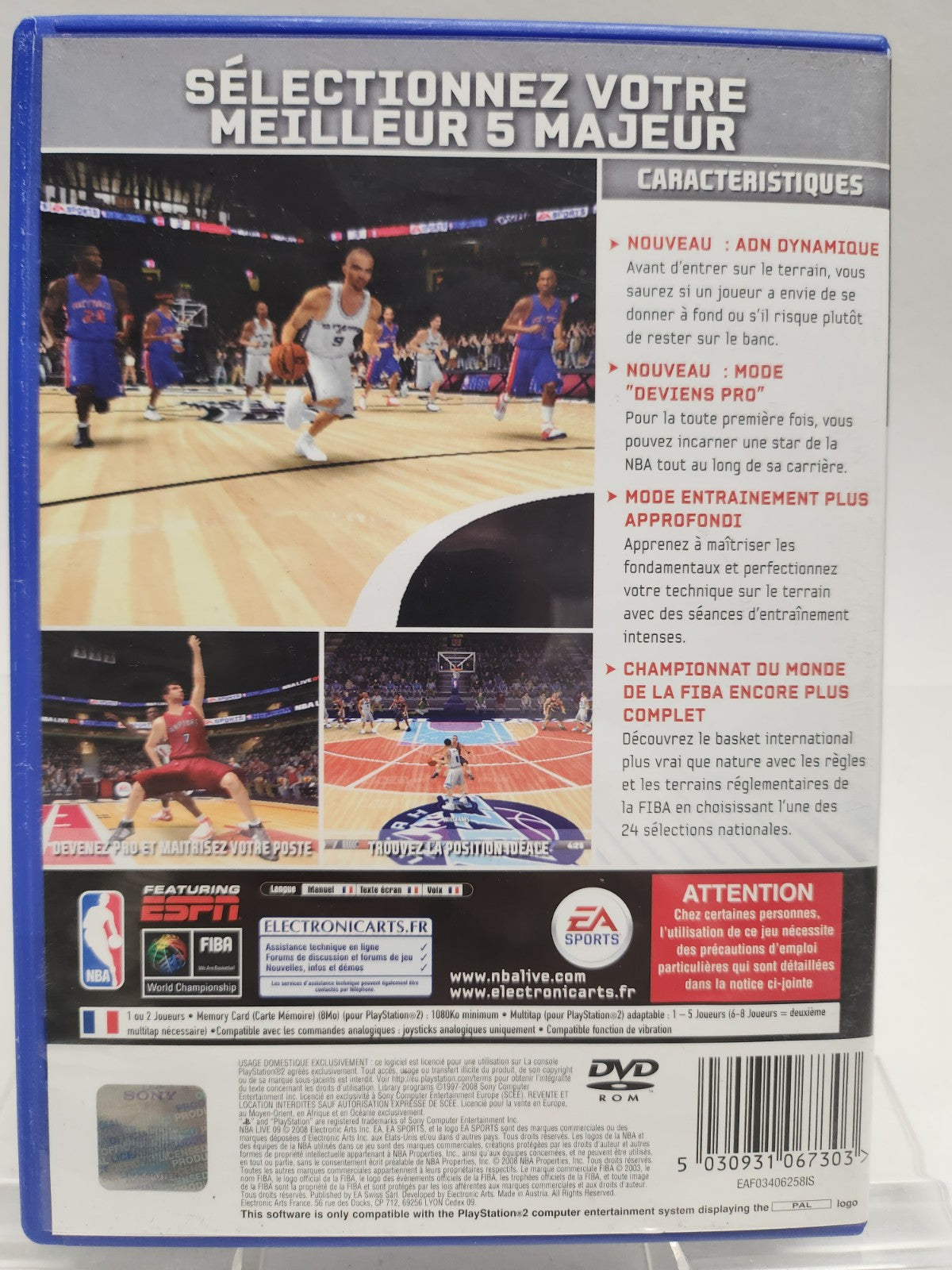 NBA Live 09 Playstation 2