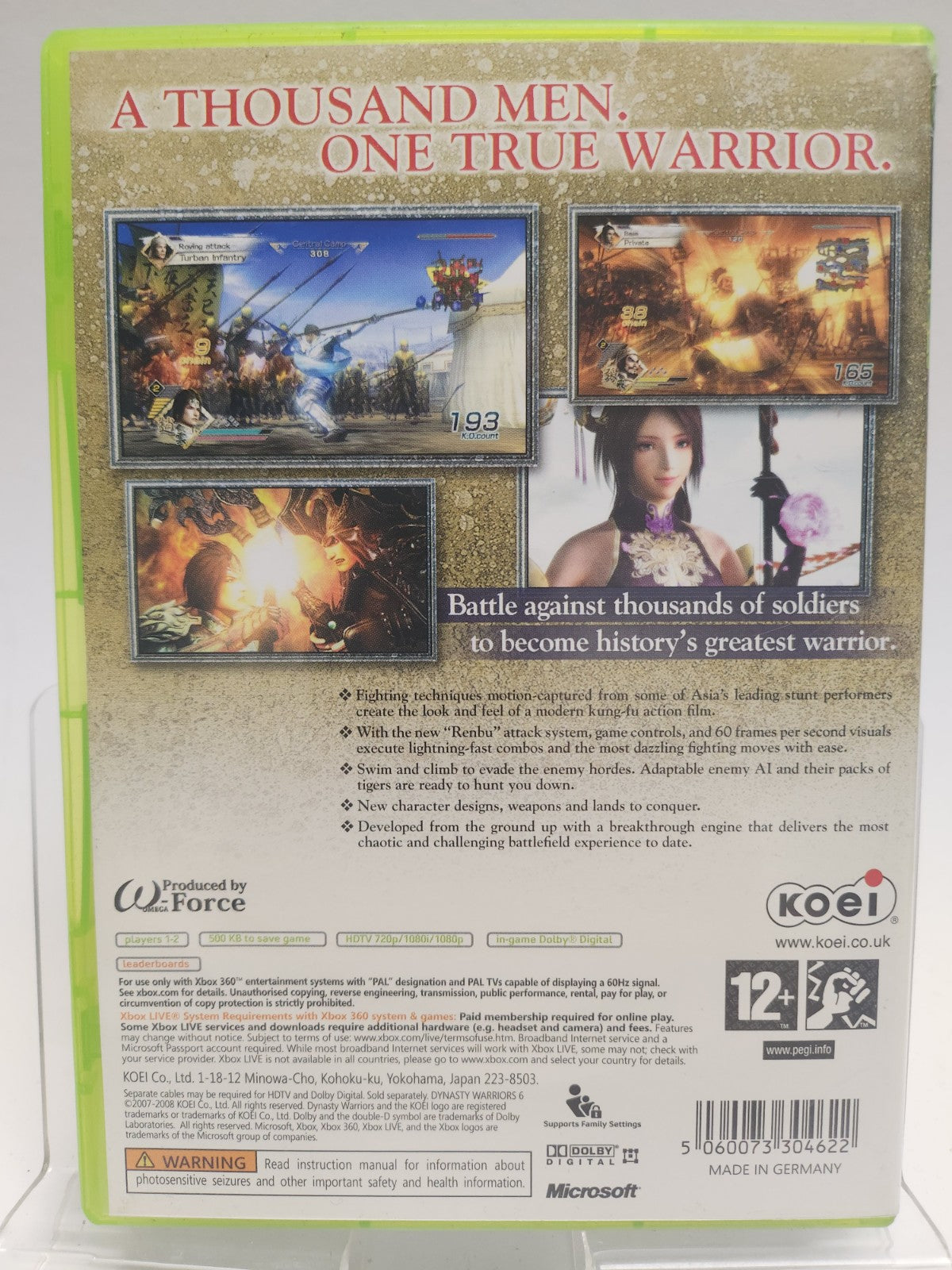 Dynasty Warriors 6 Xbox 360