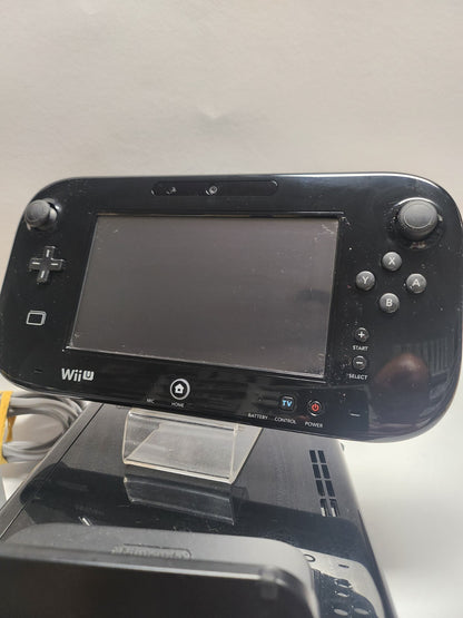 Schwarze komplette Nintendo Wii U mit 32 GB