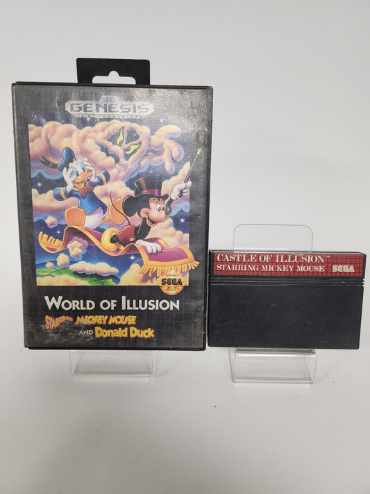 World of Illusion Mickey Mouse & Donald Duck Sega Genesis