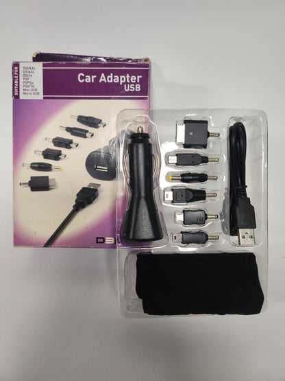 Demon Car Adapter USB Boxed Nieuw 3DS/ DS XL/ DSi/ PSP/ PS Vita
