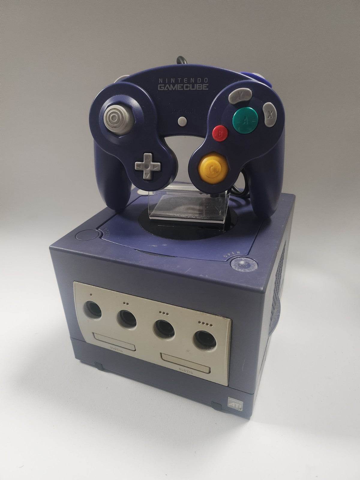 Paarse Gamecube + Orginele Controller - Feniks Gameshop