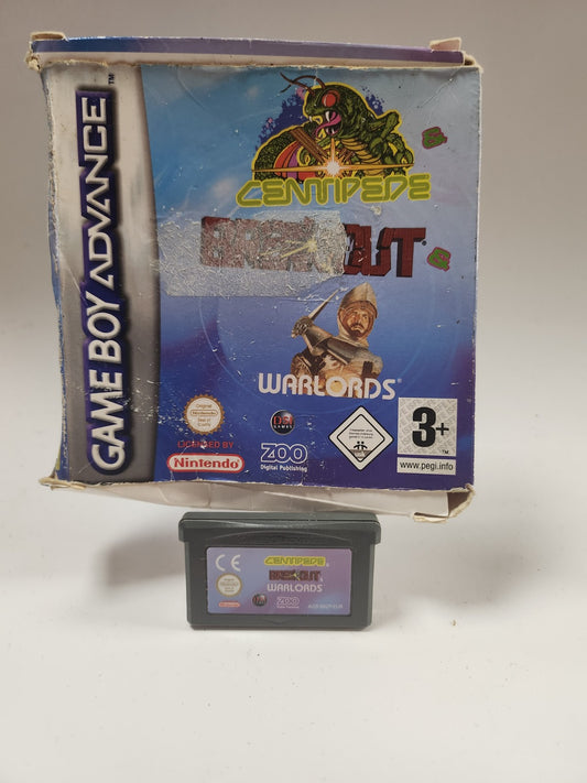 Centidepe & Breakout & Warlords Nintendo Game Boy Advance