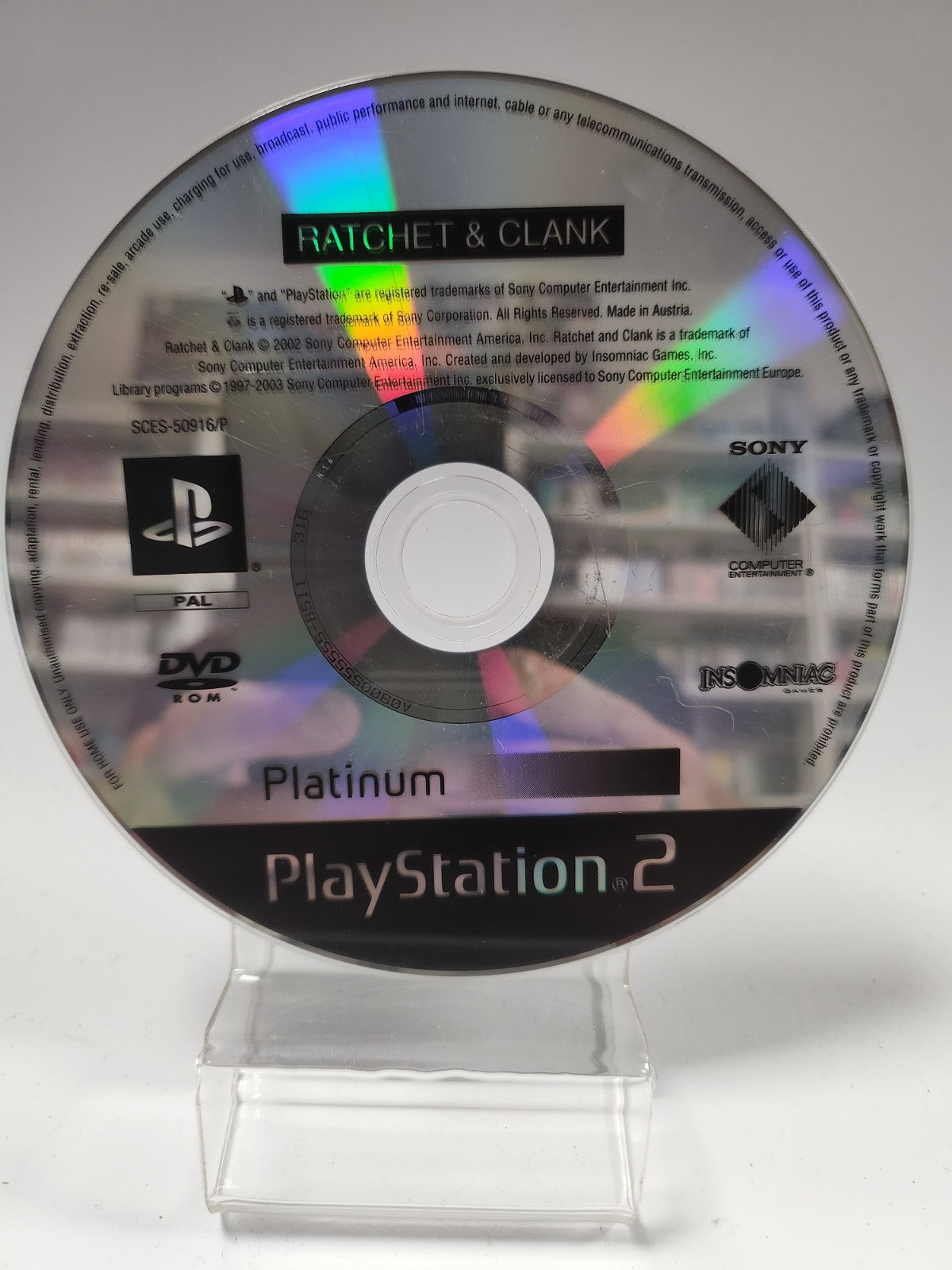 Ratchet & Clank Platinum Edition (disc only) PS2