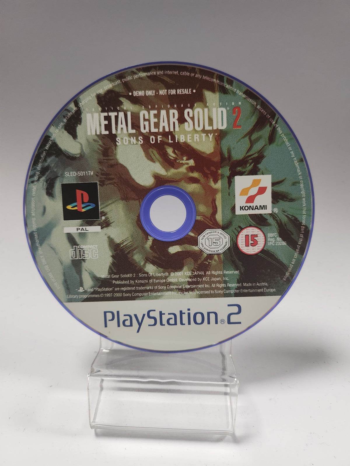 Metal Gear Solid Sons of Liberty (disc only) PS2 - Feniks Gameshop