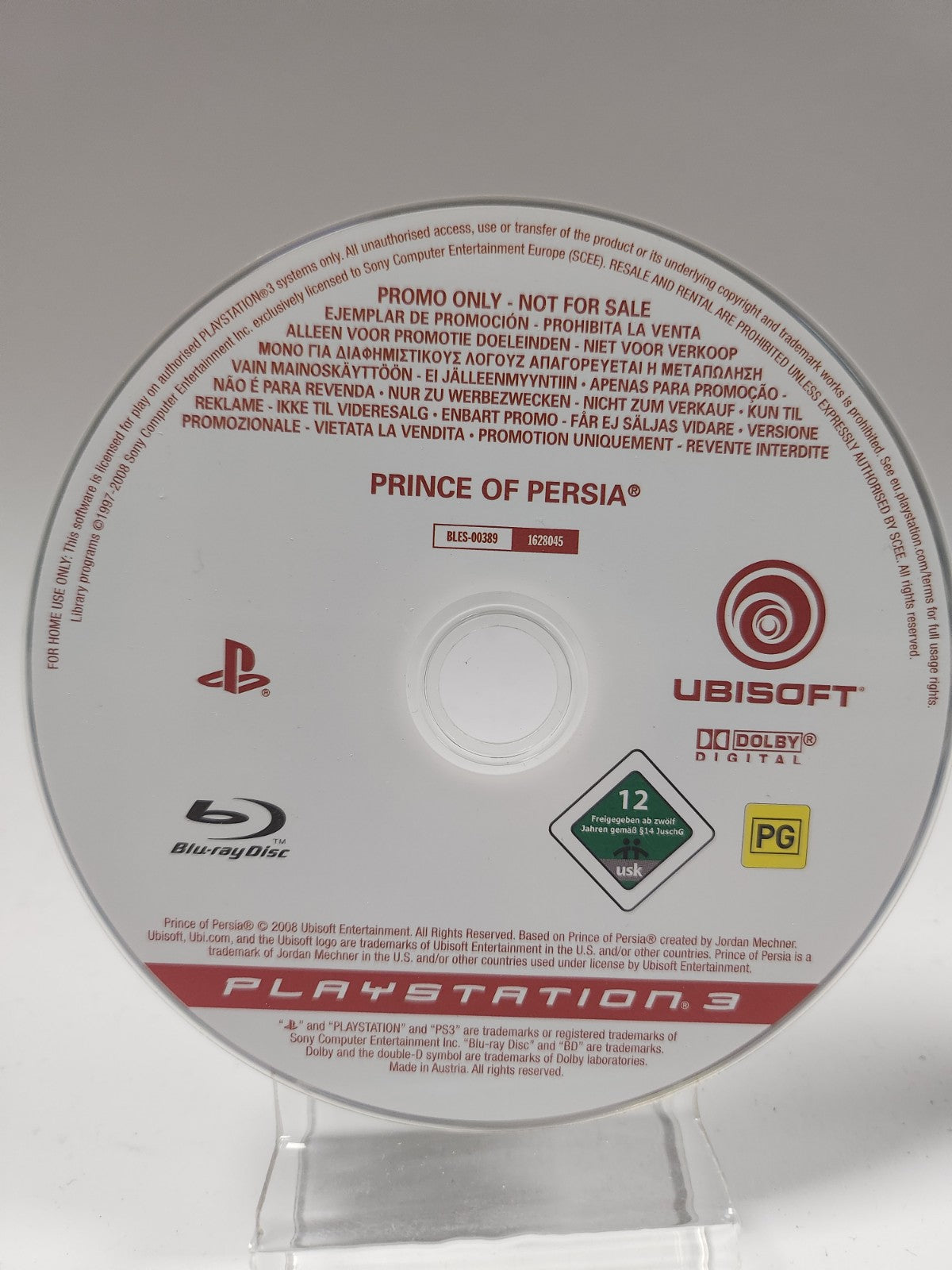 Prince of Persia Promo Disc (disc only) Playstation 3