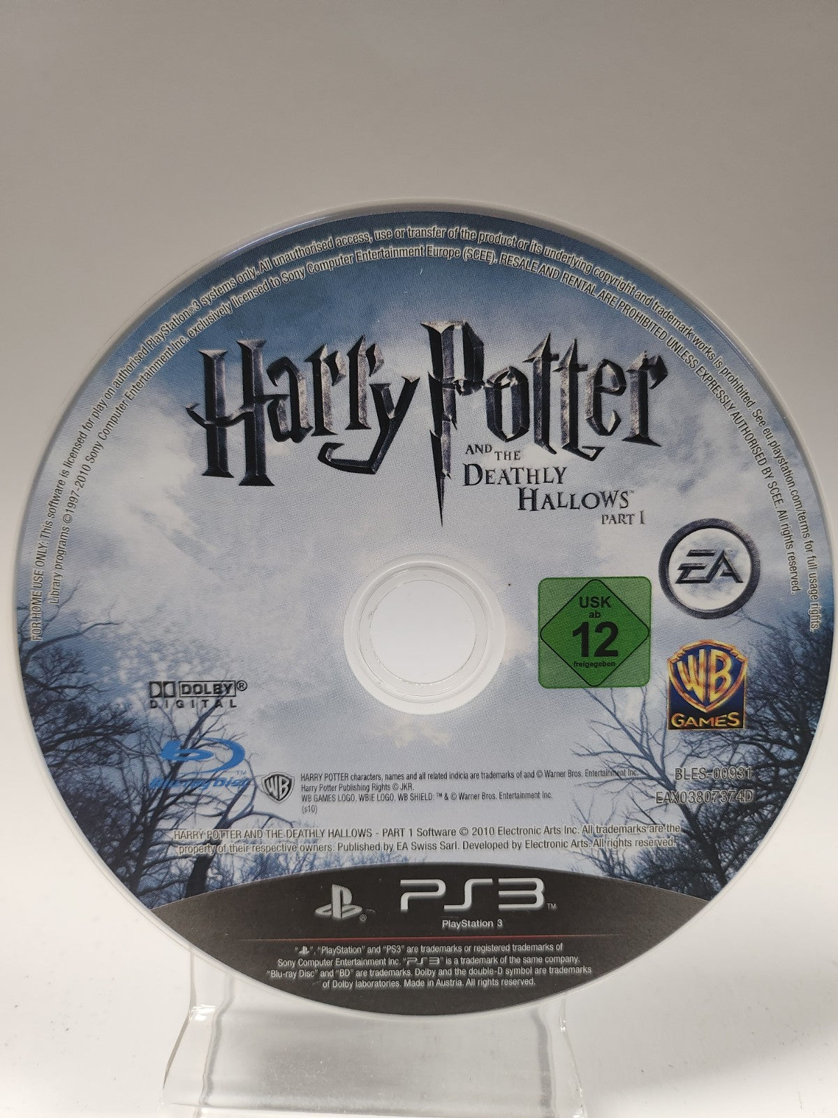 Harry Potter and the Deathly Hallow Part 1 (disc only) Playstation 3