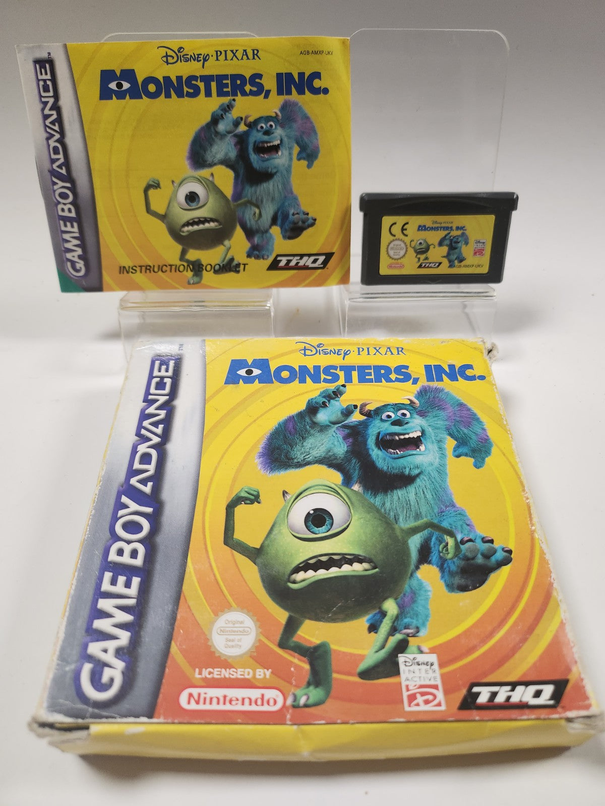 Disney Pixar Monster Inc Boxed Game Boy Advance