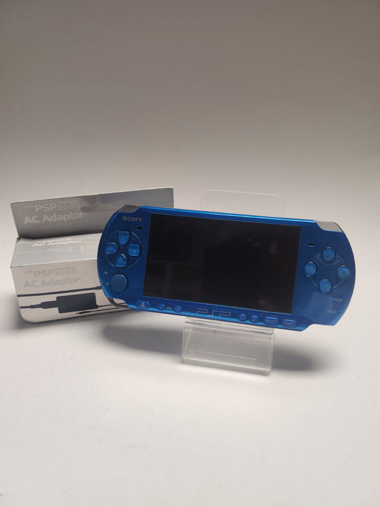 Blaue PSP 3004 + Adapter Playstation Portable