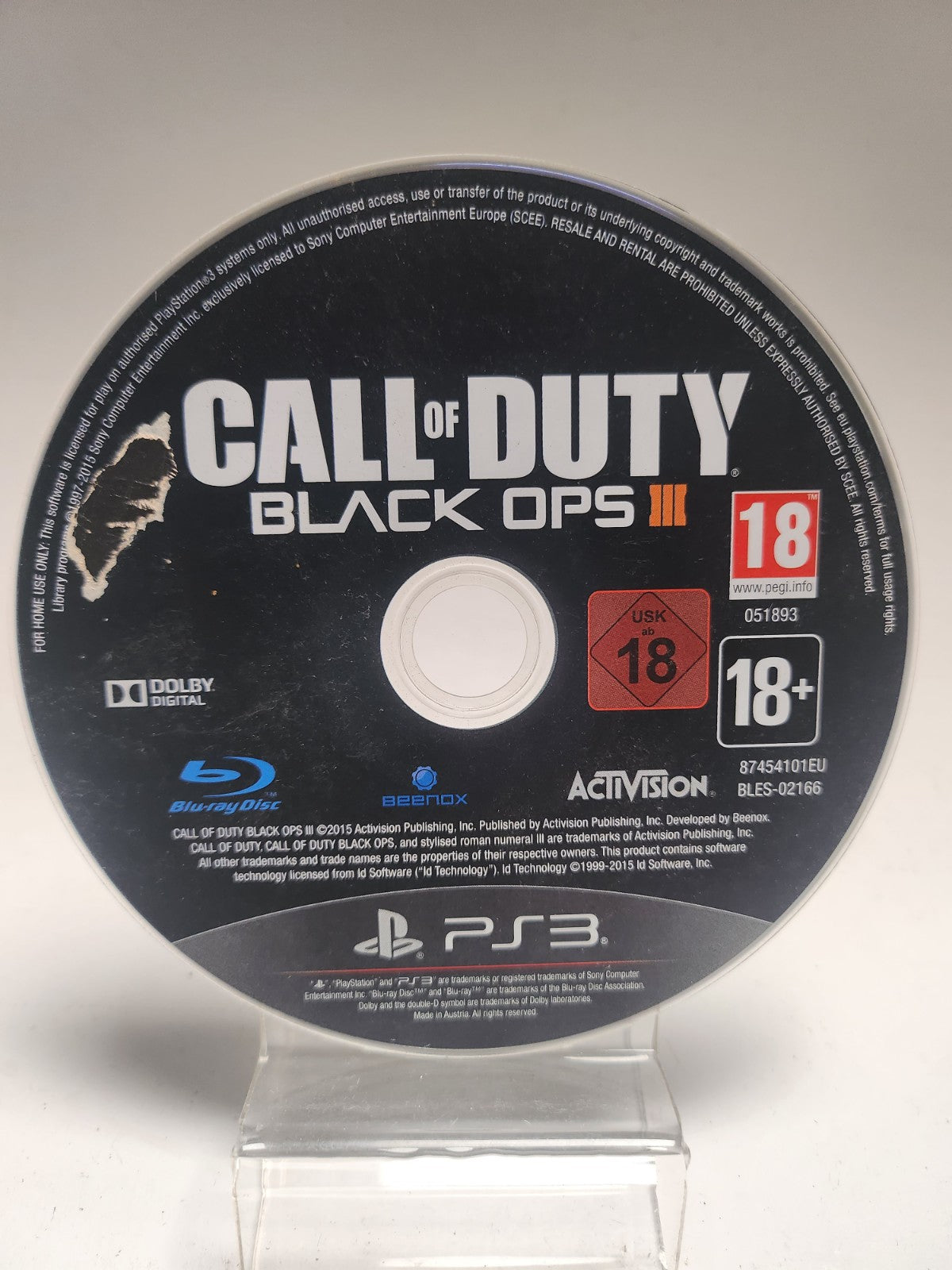 Call of Duty Black Ops III (disc only) PlayStation 3