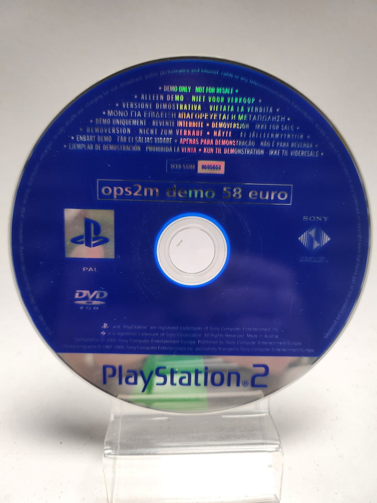 Ops2m Demo 58 Euro (disc only) PlayStation 2