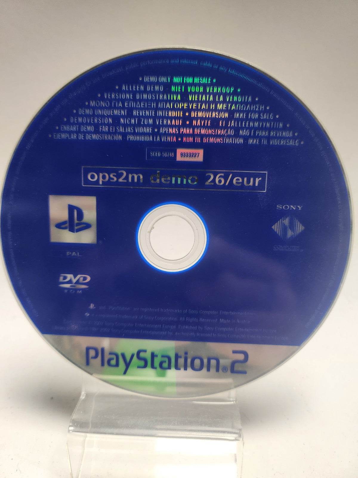 Ops2m Demo 26 Eur (disc only) PlayStation 2 - Feniks Gameshop