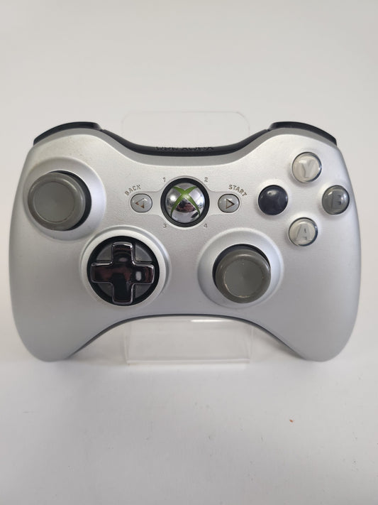 Silber/Schwarzer kabelloser Original-Controller Xbox 360