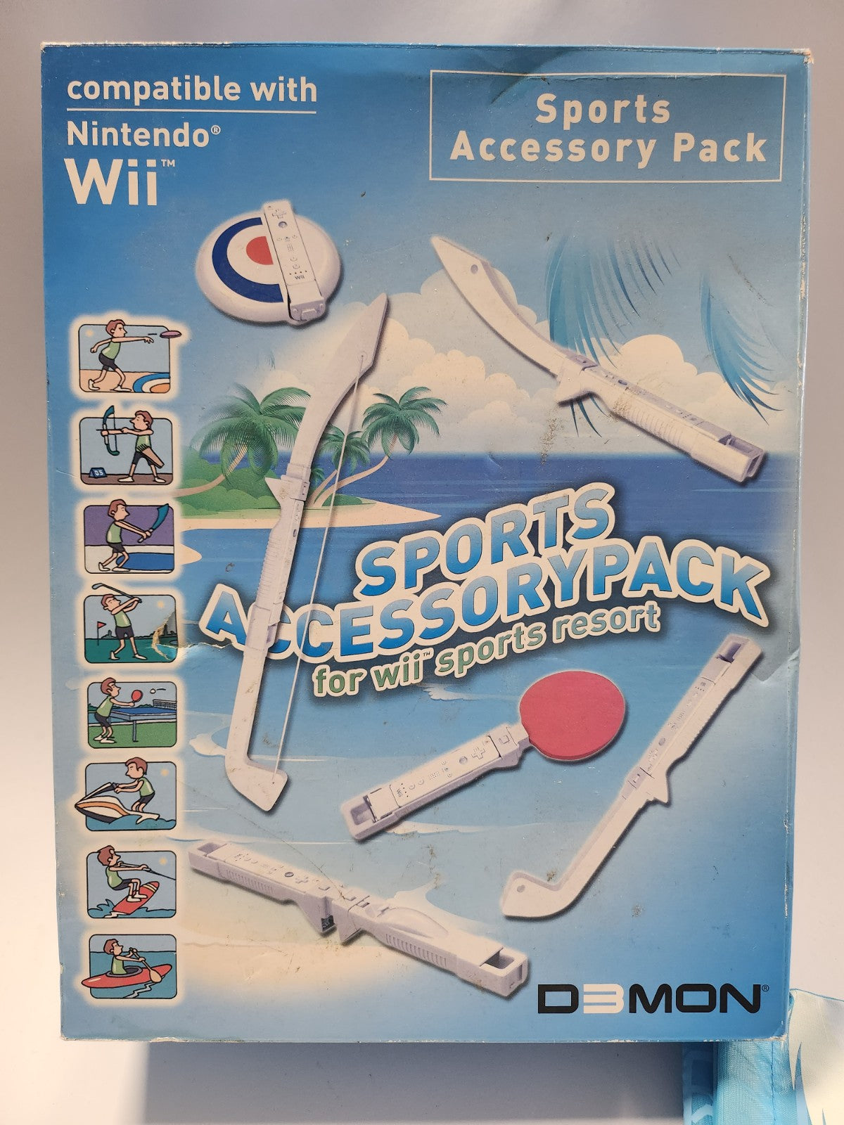 Sportzubehörpaket im Karton für Nintendo Wii