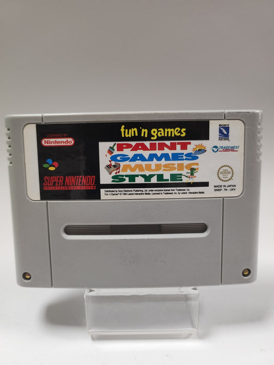 Fun 'n Games (Paint, Games, Music, Style) SNES