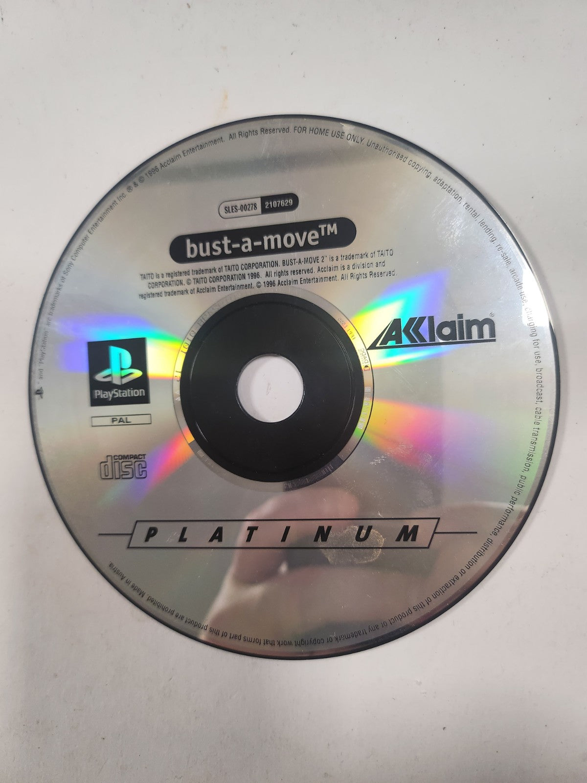 Bust a Move Platinum (disc only) PlayStation 1