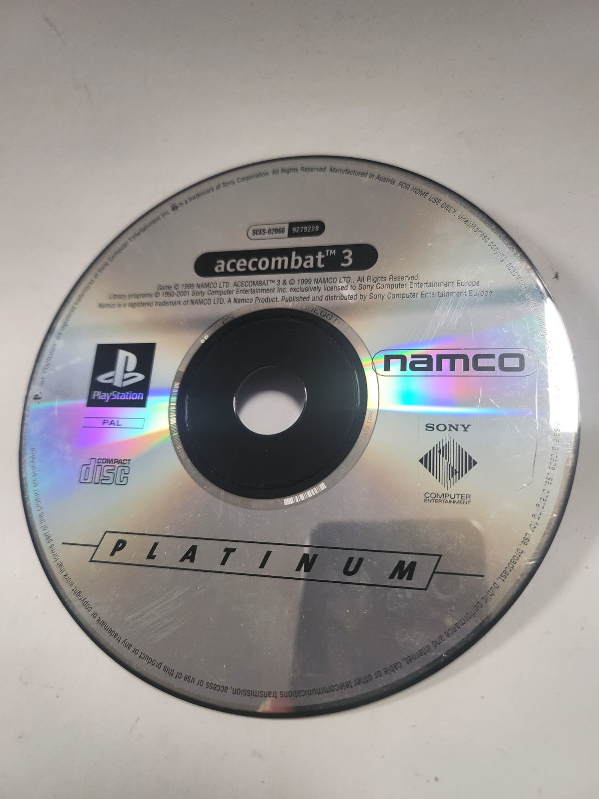 Acecombat 3 Platinum (disc only) PlayStation 1