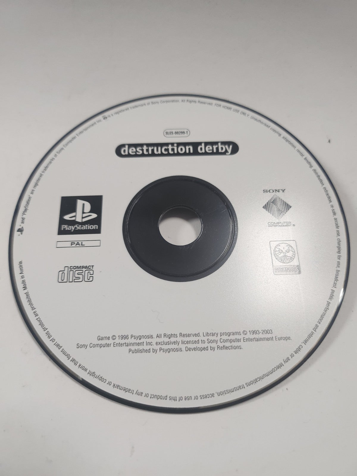 Destruction Derby (disc only) PlayStation 1