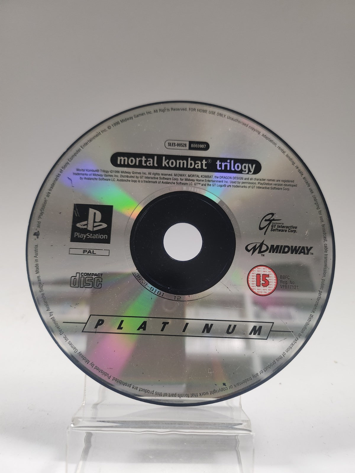 Mortal Kombat Trilogy Platinum Edition (disc only) PlayStation 1