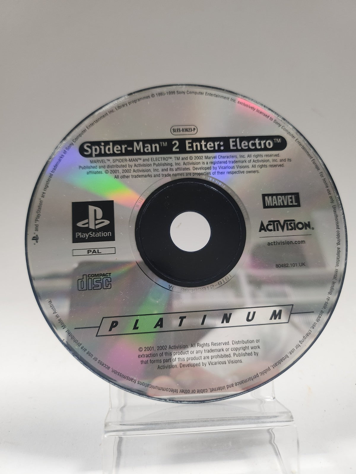 Spider-man 2 Enter Electro Platinum (disc only) PS1