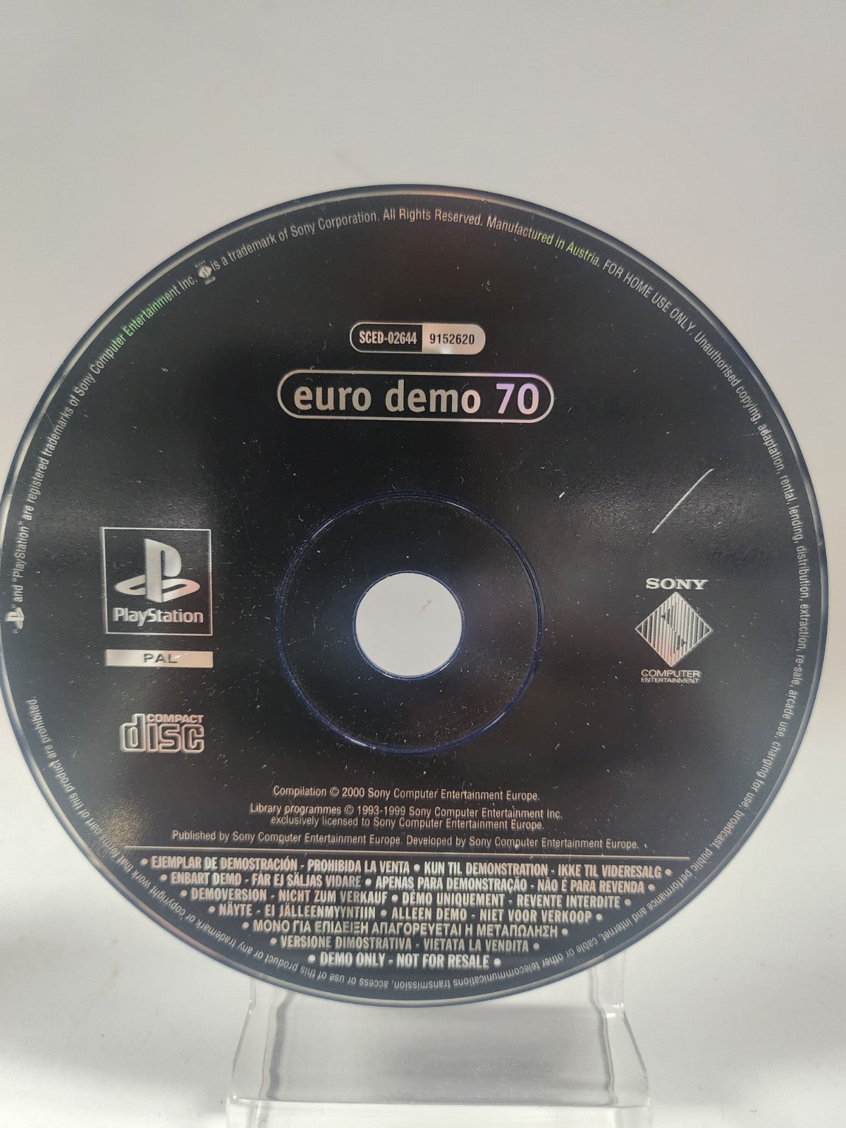 Euro Demo 70 (disc only) PlayStation 1