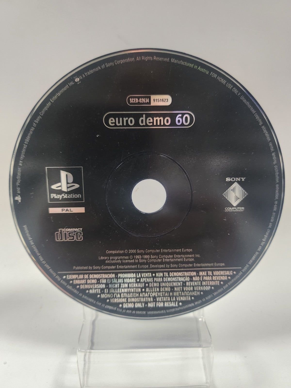 Euro Demo 60 (disc only) PlayStation 1