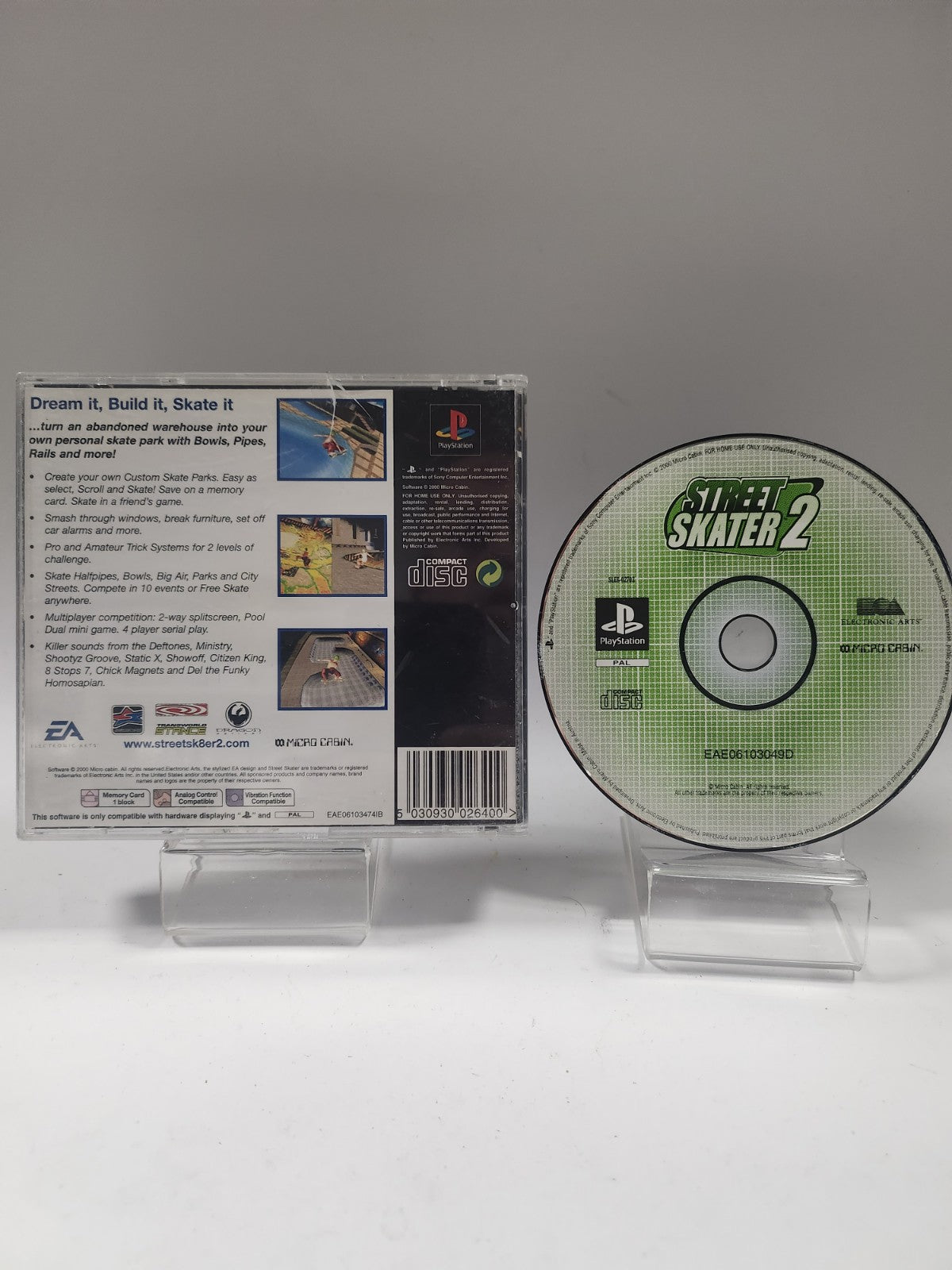 Street Skater 2 (only backcover) PlayStation 1
