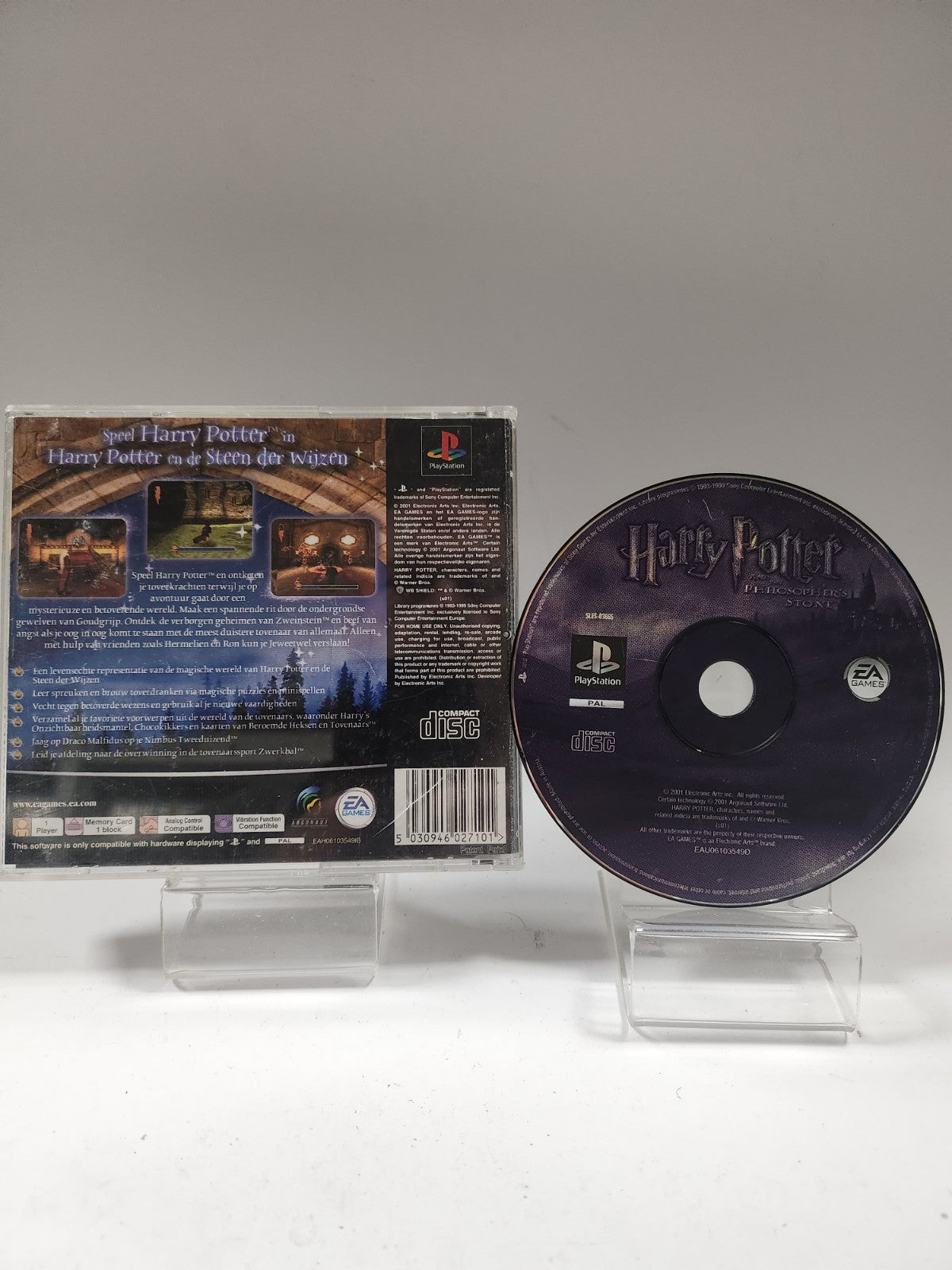 Harry Potter en de Steen der Wijzen (only backcover) PS1