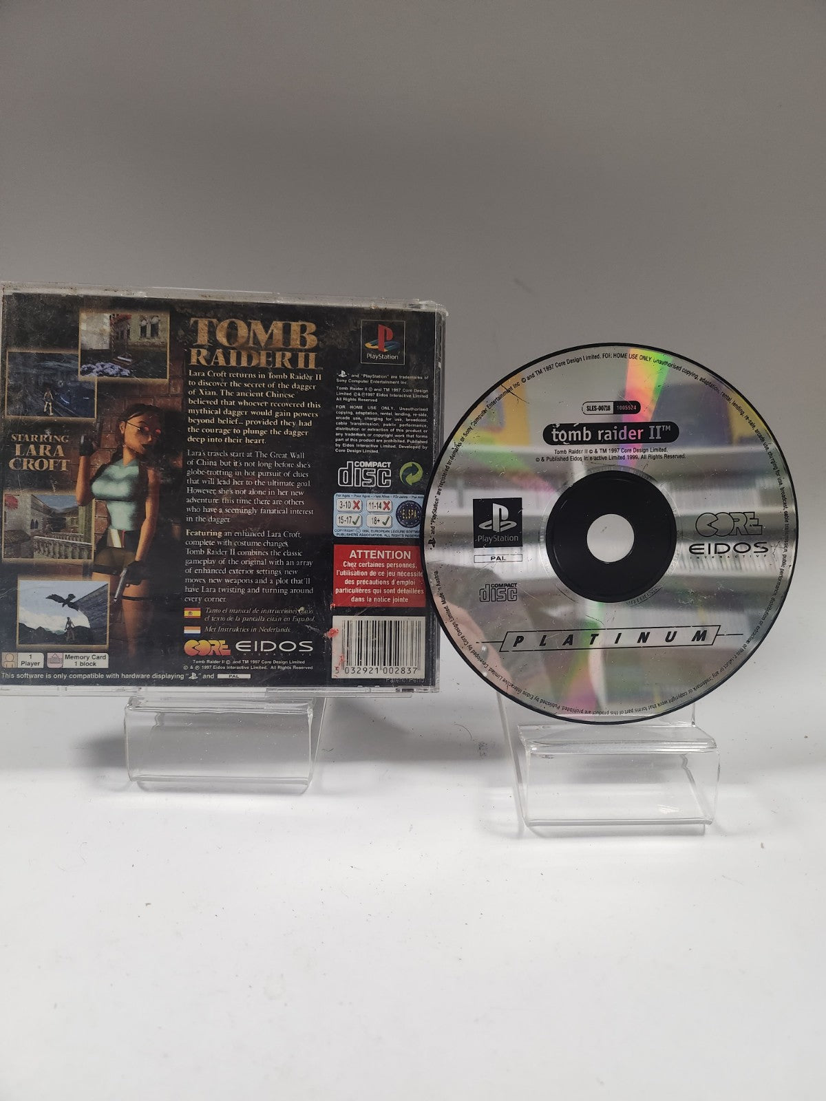 Tomb Raider II (only backcover) PlayStation 1