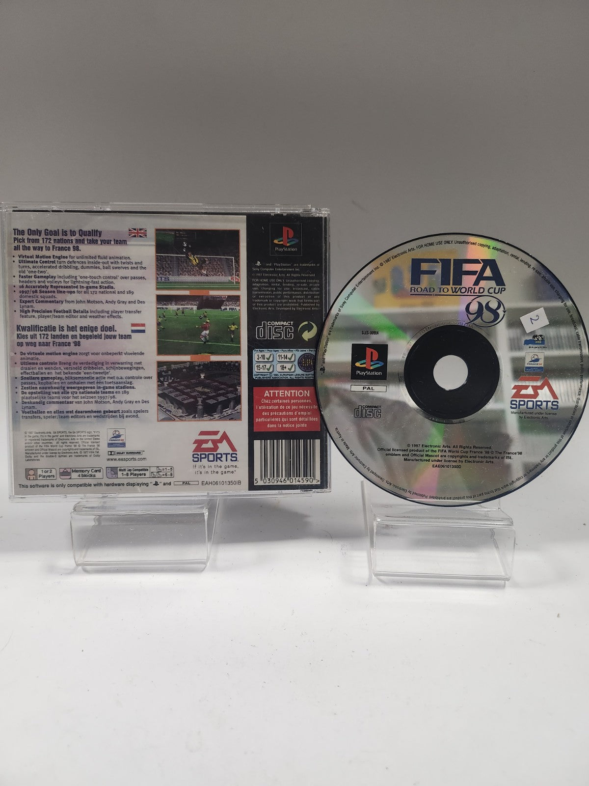 FIFA Road to World Cup 98 (only backcover) PS1