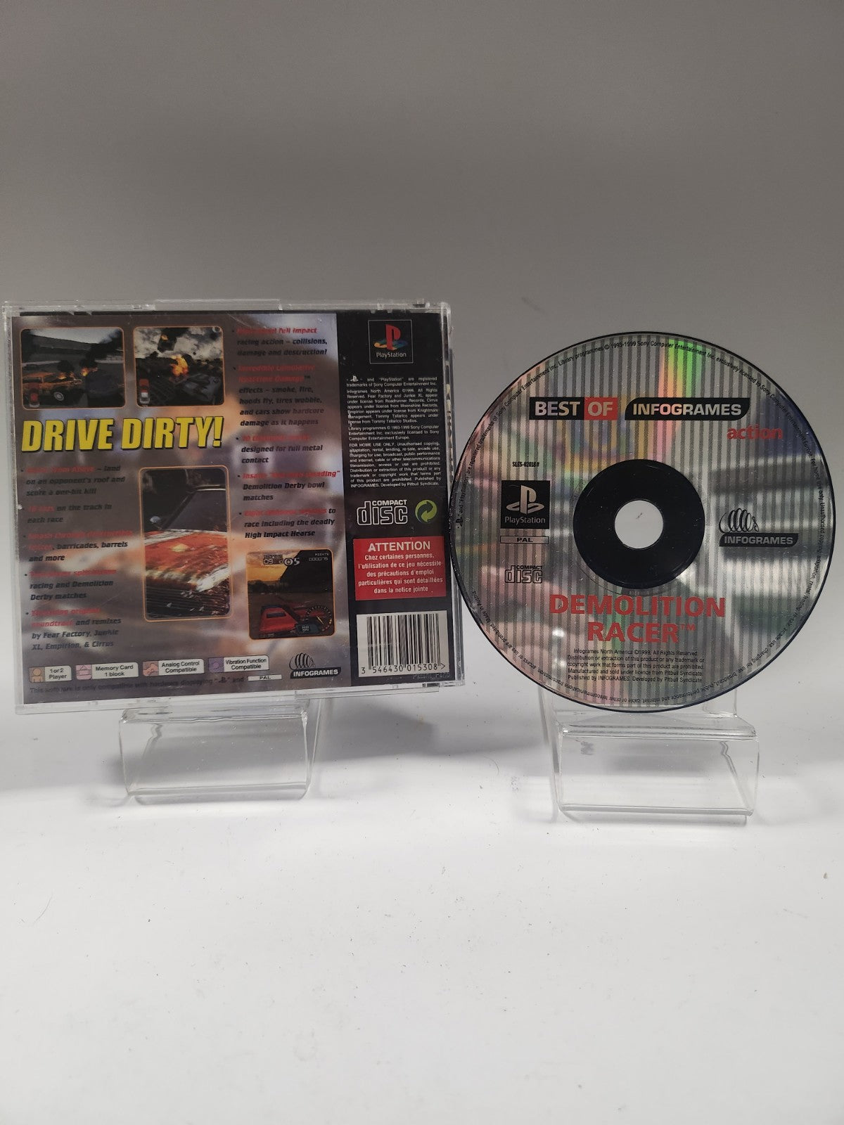 Demolition Racer (No book, only backcover) PlayStation 1