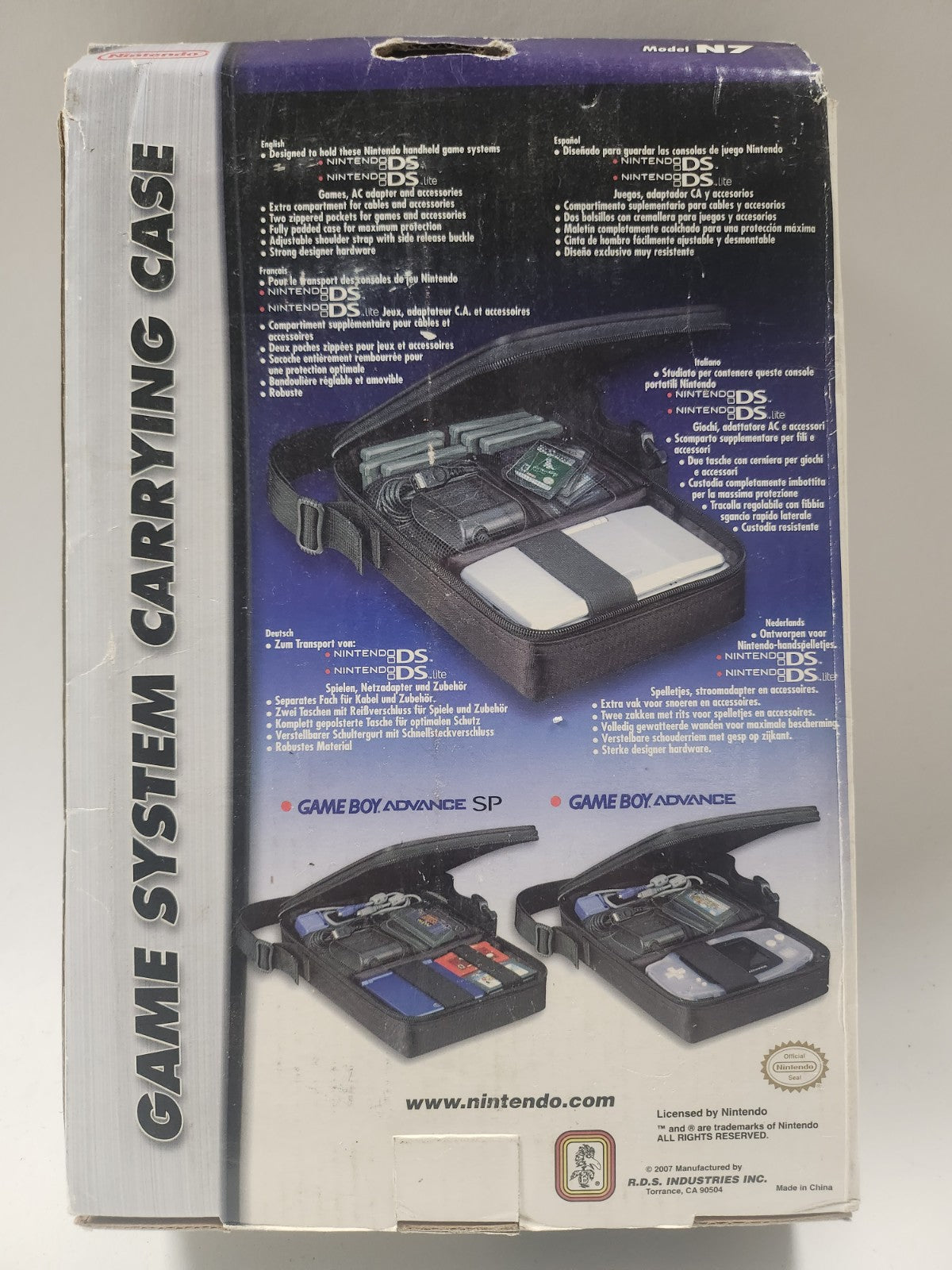 NIEUW Game System Carrying Case (Model N7) Nintendo DS