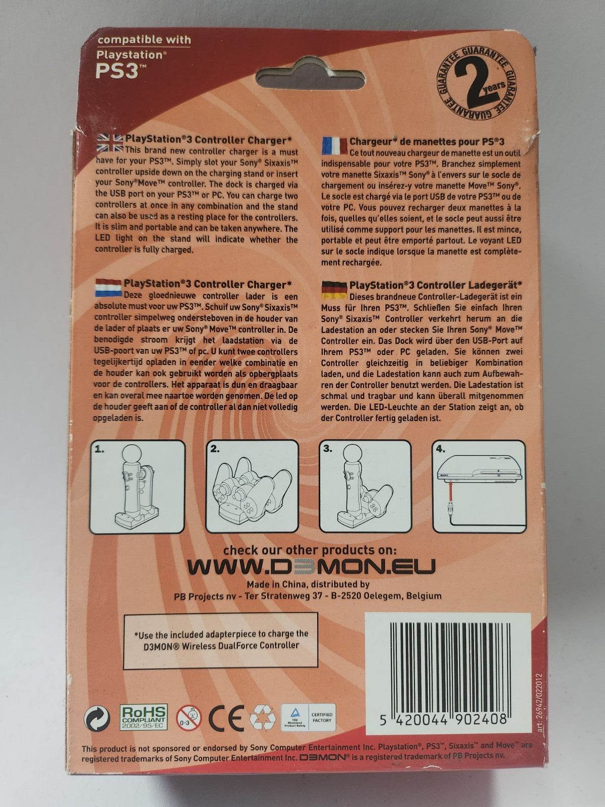 Geseald Demon Controller Charger Playstation 3 - Feniks Gameshop