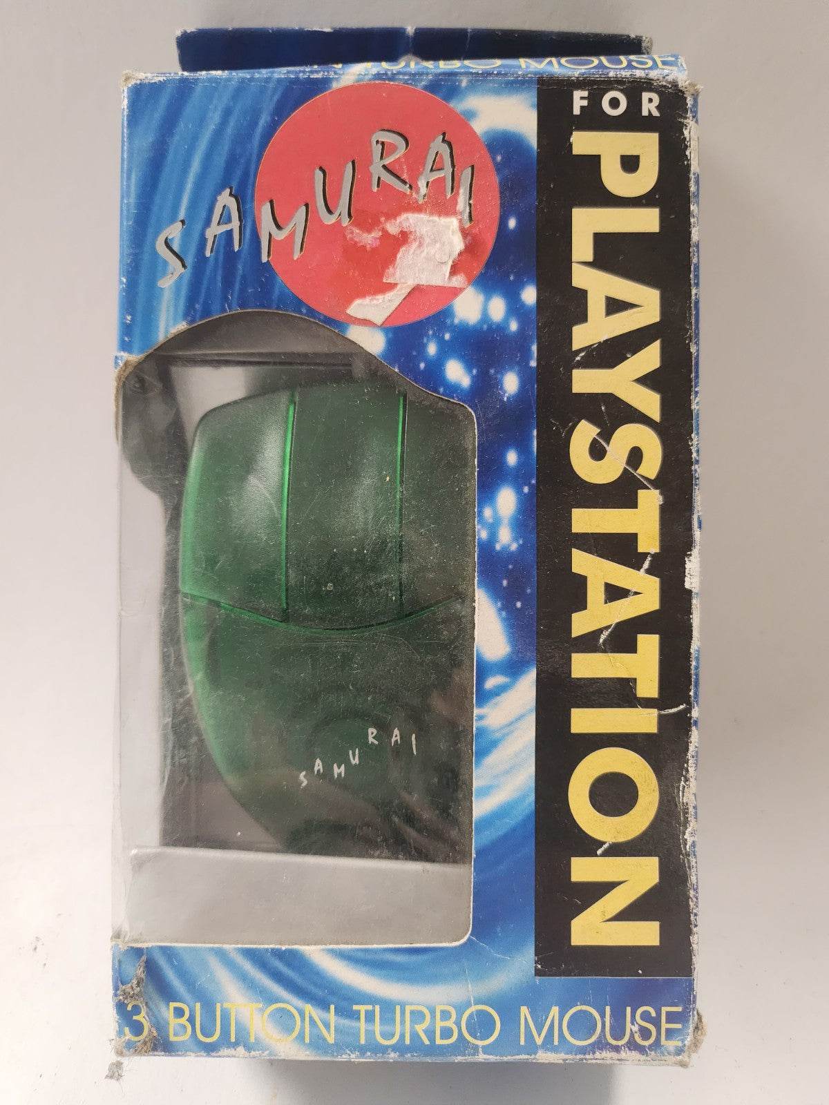 Samurai Groene 3 Button Turbo Mouse Playstation 1 - Feniks Gameshop