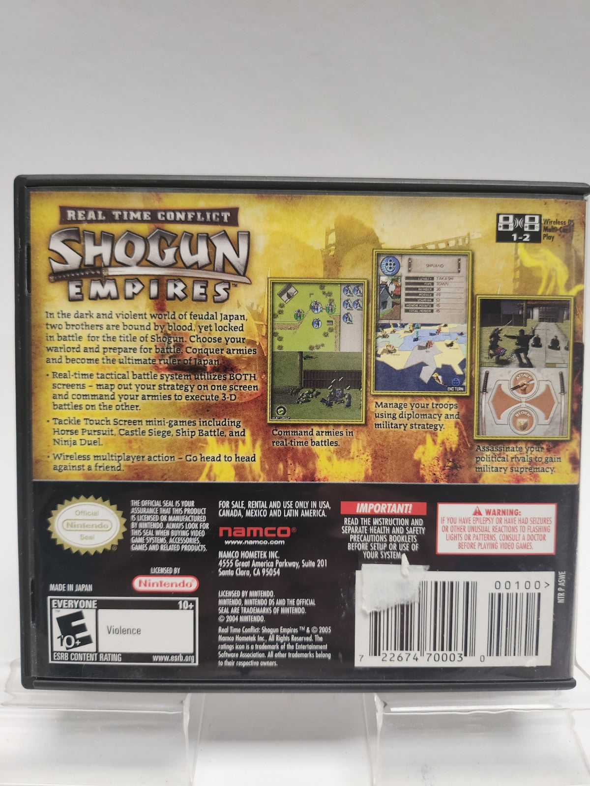 Shogun Empires Echtzeitkonflikt Nintendo DS