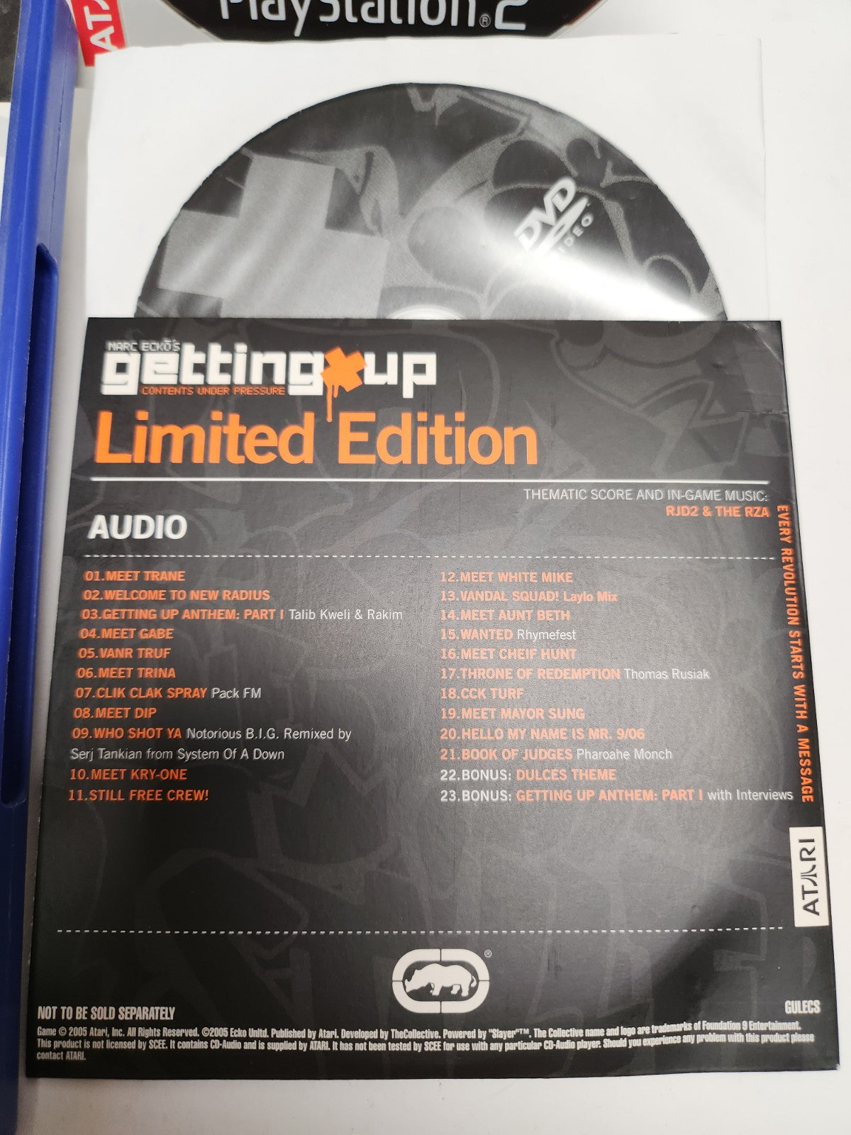 Marc Ecko's Getting Up Limited Editon Playstation 2
