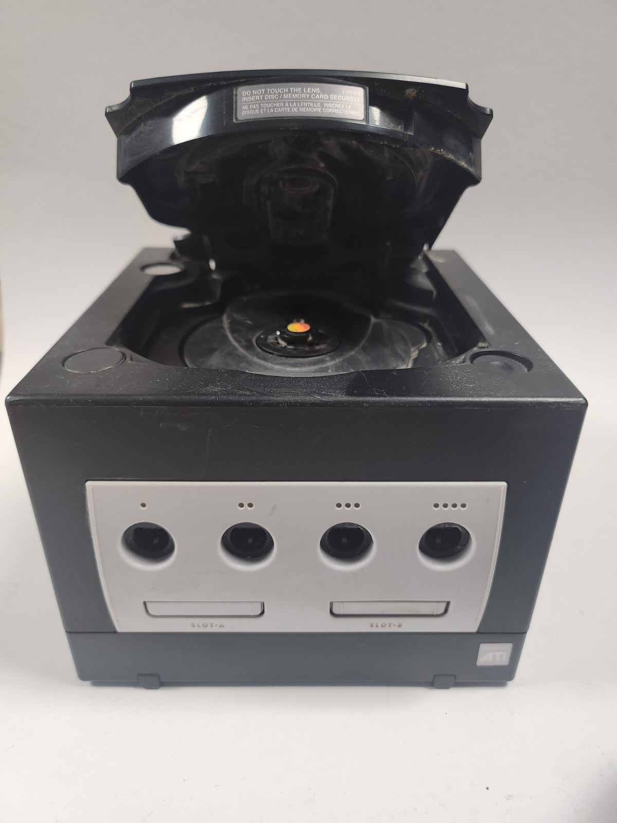 Zwarte Nintendo Gamecube + Nieuwe Paarse Controller