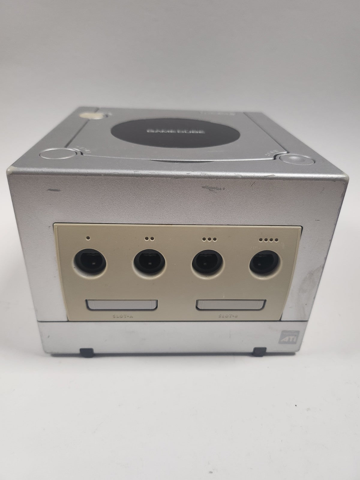 Zilveren Nintendo Gamecube + Nieuwe Paarse Controller