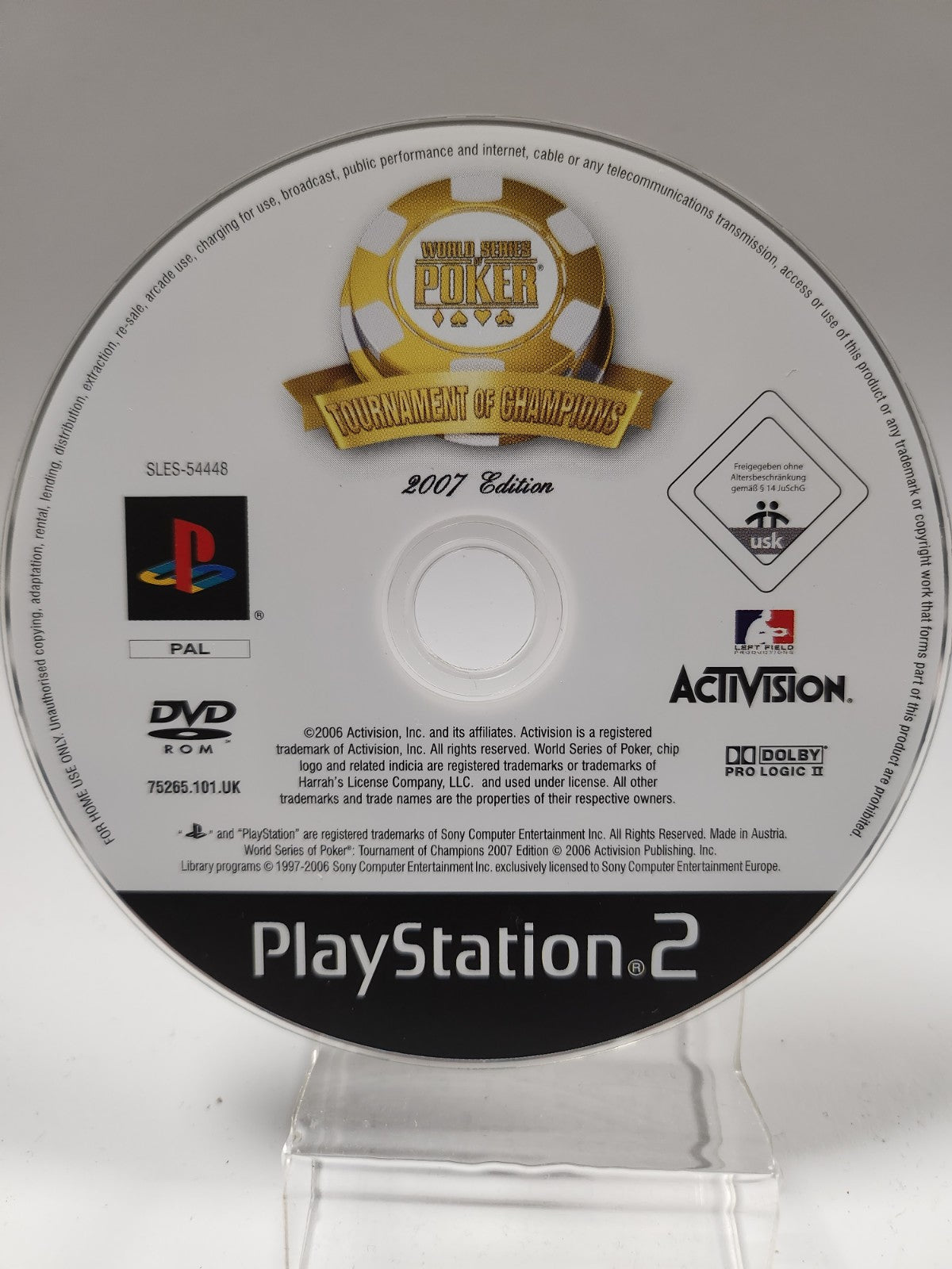 World Series of Poker Tournament of Champions 2007 (disc only) PS2