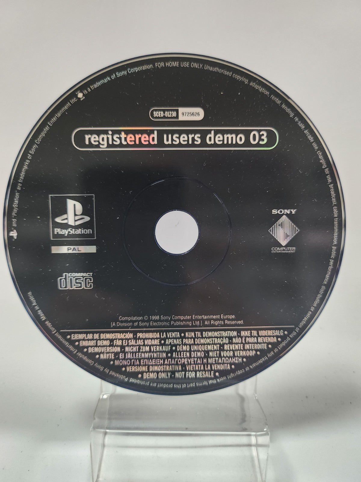 Registrierte Benutzer Demo 03 (nur Disc) Playstation 1