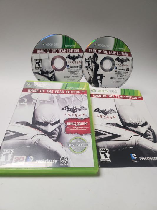 Batman Arkham City GOTY American Cover Xbox 360
