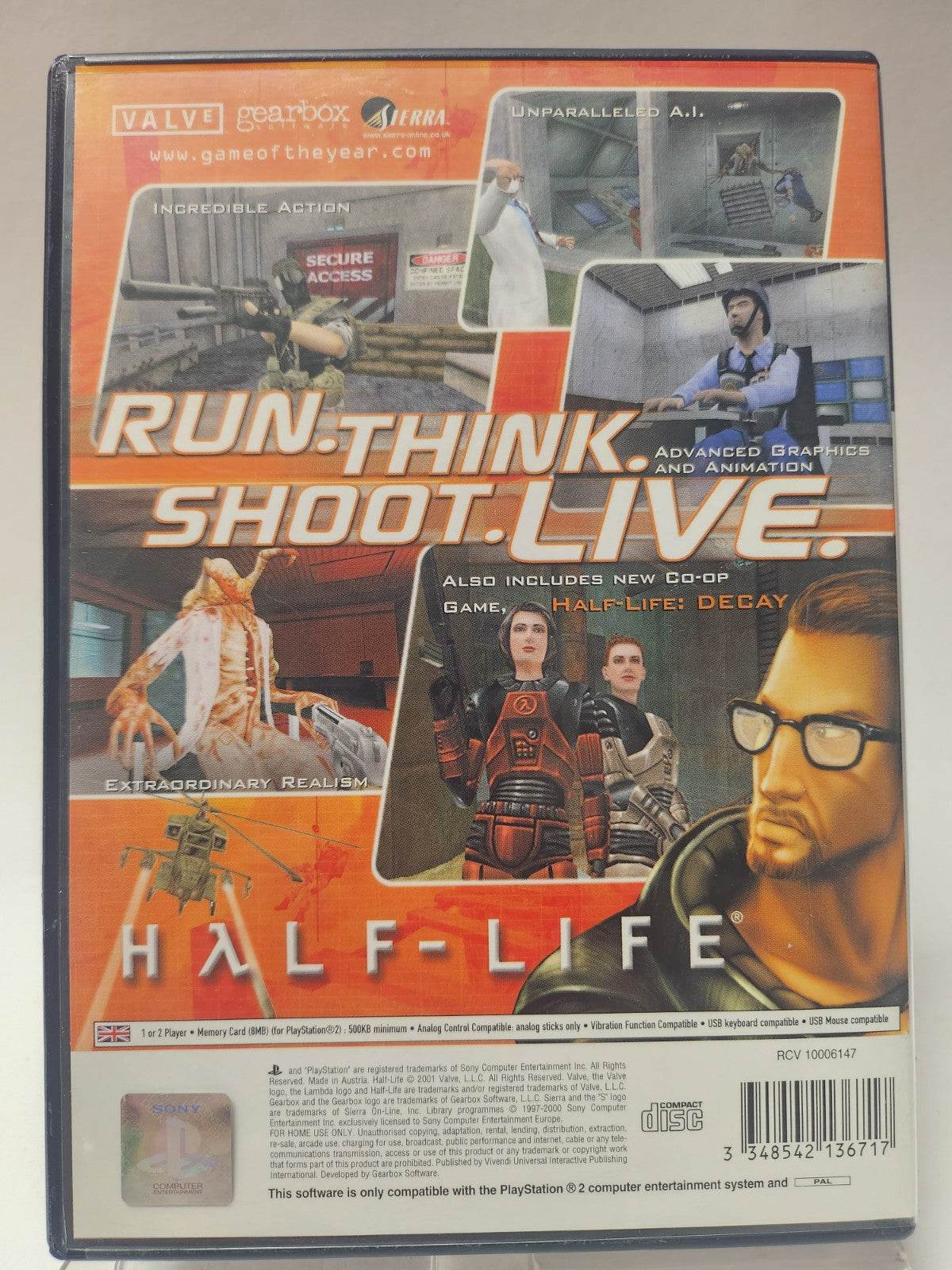 Half Life (No Book) Playstation 2 - Feniks Gameshop
