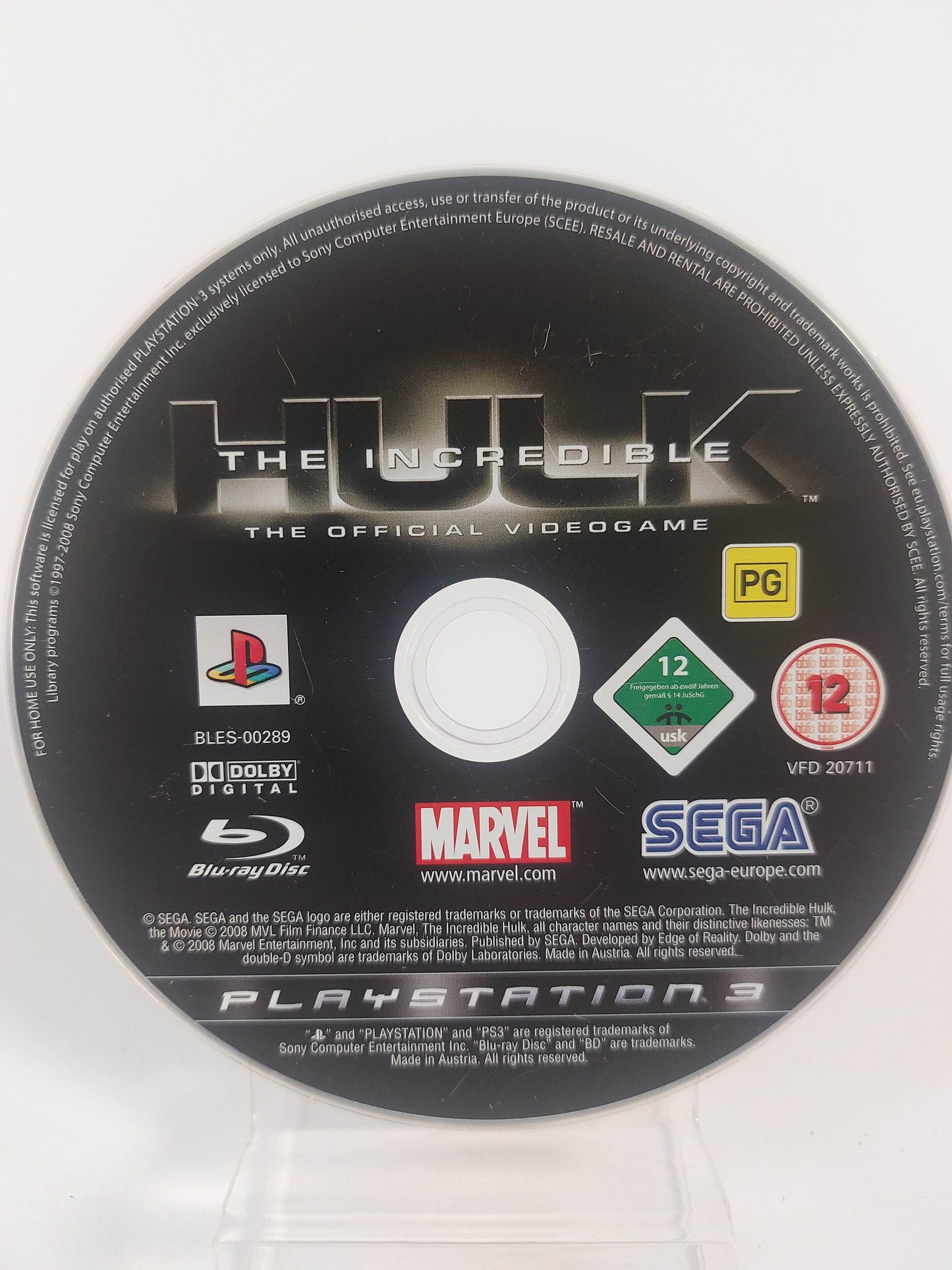 Incredible Hulk (Disc Only) Playstation 3 - Feniks Gameshop
