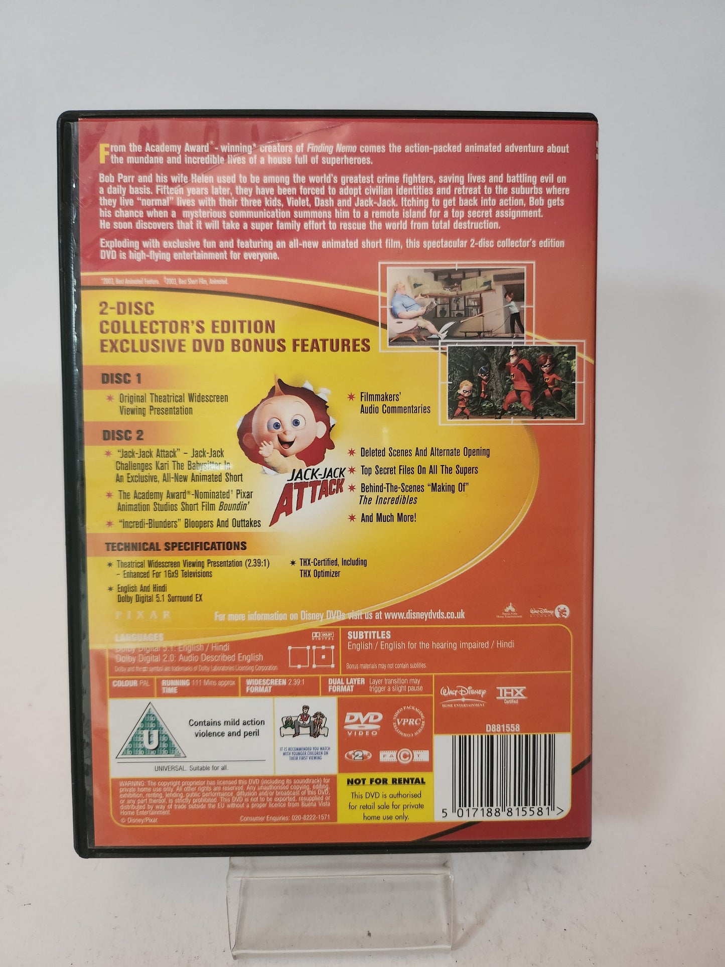 Incredibles 2 Disc Collector’s Edition Dvd Kids - Dvd kids
