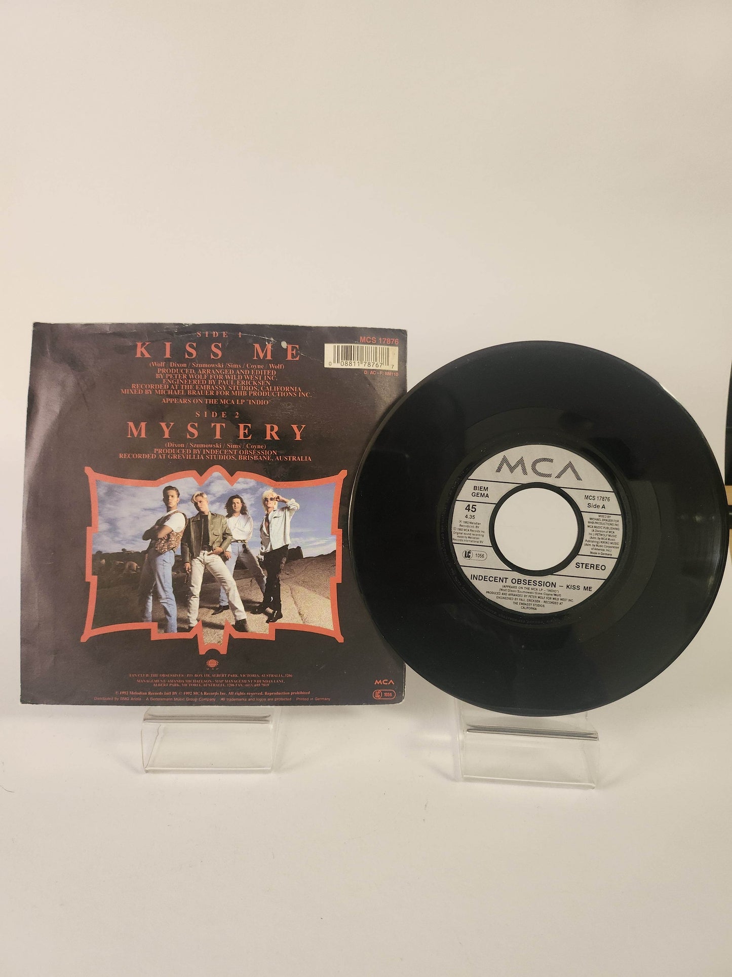Indecent Obsession: Kiss Me Single Vinyl - Feniks Gameshop