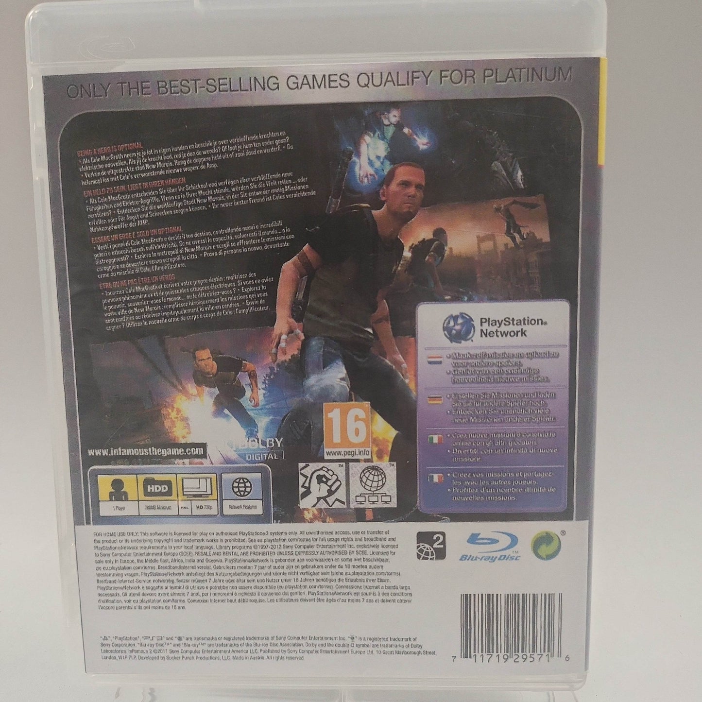 Infamous 2 Platinum Edition (Copy Cover) Playstation 3 - Feniks Gameshop