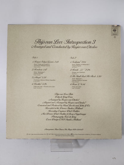 Introspection 3: Thijs van Leer LP Vinyl - Lp Vinyl