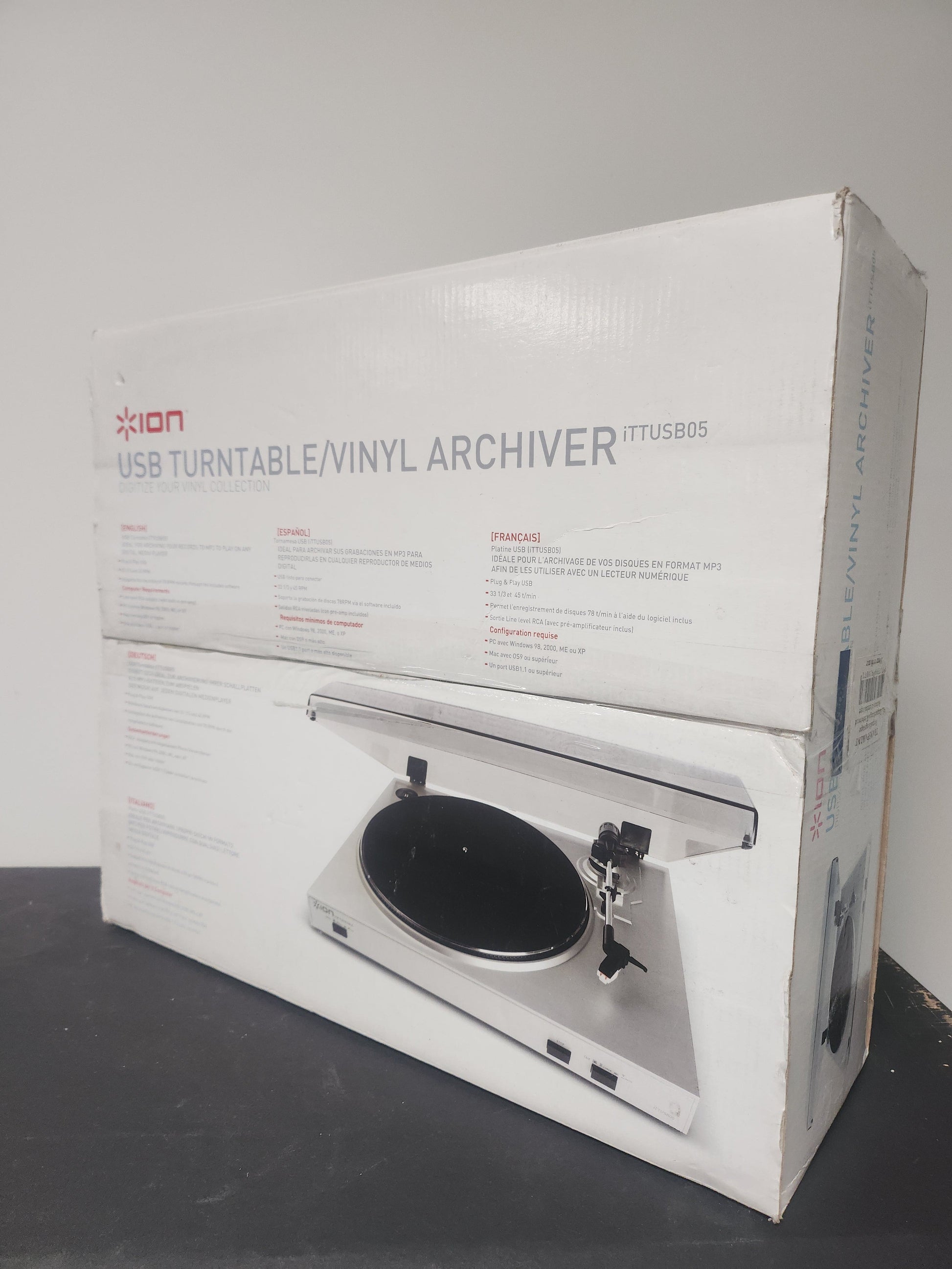 Ion USB iTTUSB05 Boxed Platenspeler - Platenspeler