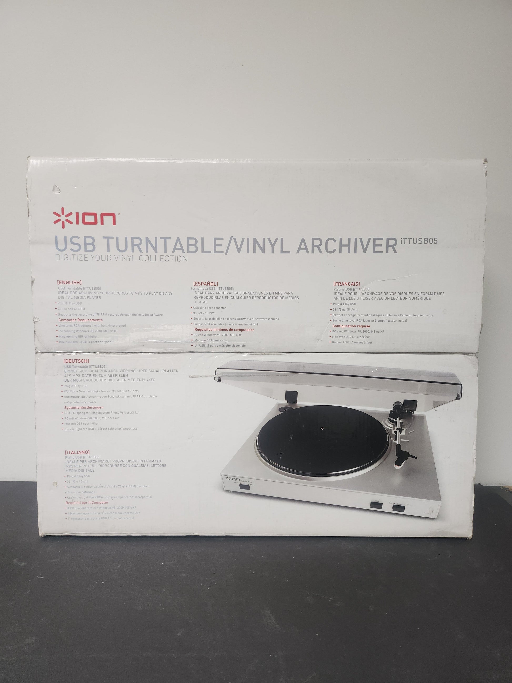 Ion USB iTTUSB05 Boxed Platenspeler - Platenspeler