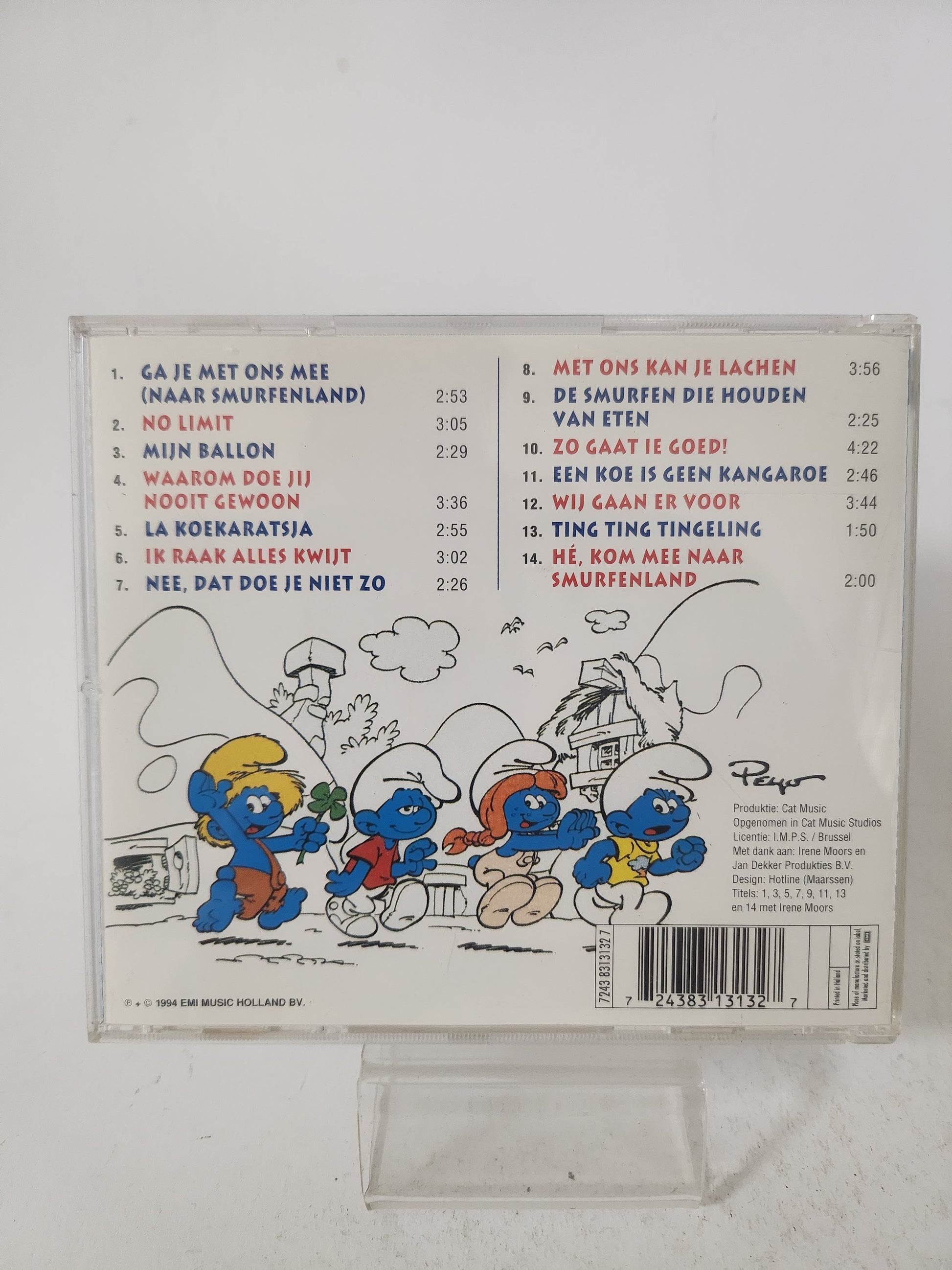 Irene Moors & de Smurfen: Ga Je Mee Naar Smurfenland CD - Cd